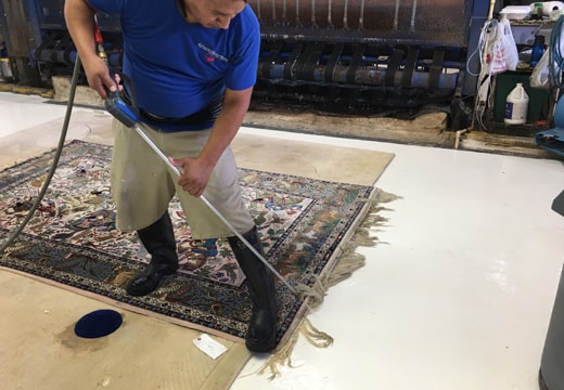 Oriental Rug Fringe Cleaning